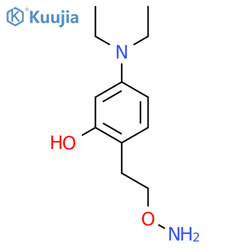 2-2-(aminooxy)ethyl-5-(diethylamino)phenol structure
