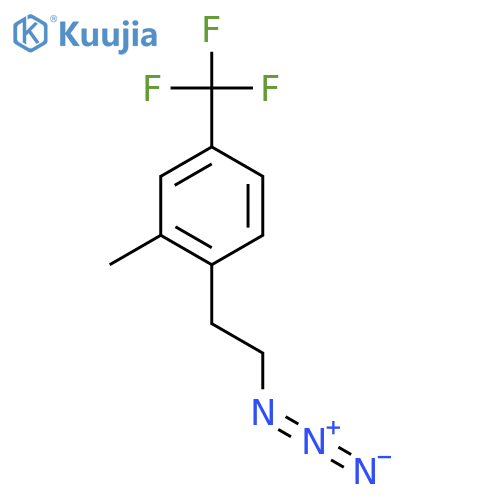 1-(2-azidoethyl)-2-methyl-4-(trifluoromethyl)benzene structure