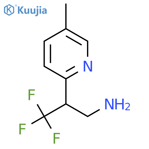 3,3,3-trifluoro-2-(5-methylpyridin-2-yl)propan-1-amine structure