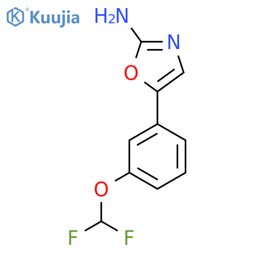 5-3-(difluoromethoxy)phenyl-1,3-oxazol-2-amine structure
