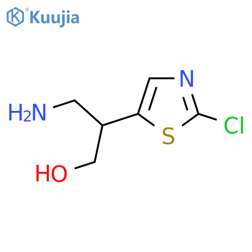 3-amino-2-(2-chloro-1,3-thiazol-5-yl)propan-1-ol structure