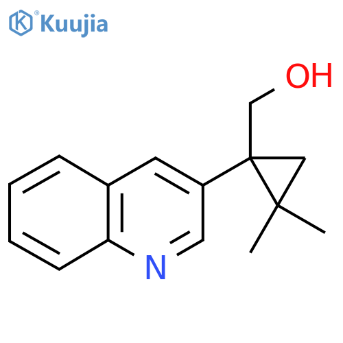 2,2-dimethyl-1-(quinolin-3-yl)cyclopropylmethanol structure