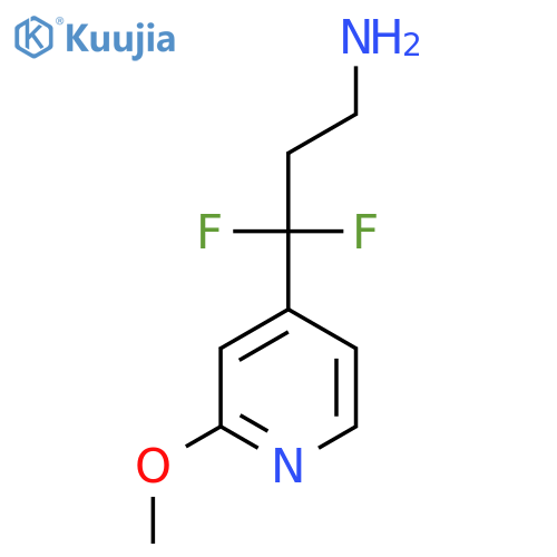 3,3-Difluoro-3-(2-methoxypyridin-4-yl)propan-1-amine structure