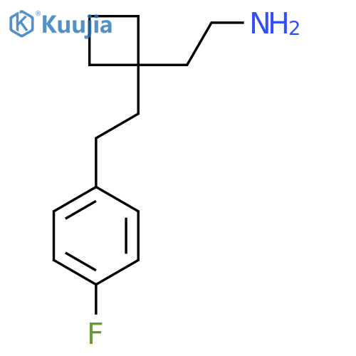 2-{1-2-(4-fluorophenyl)ethylcyclobutyl}ethan-1-amine structure