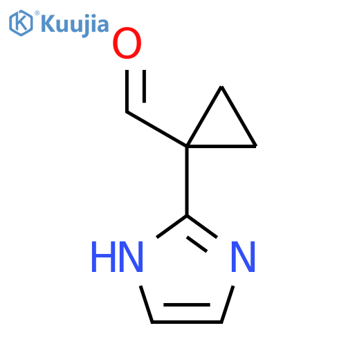 1-(1H-imidazol-2-yl)cyclopropane-1-carbaldehyde structure