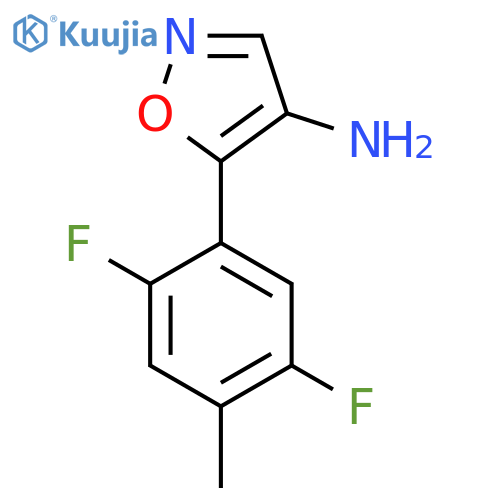 5-(2,5-difluoro-4-methylphenyl)-1,2-oxazol-4-amine structure