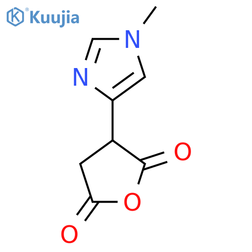 3-(1-methyl-1H-imidazol-4-yl)oxolane-2,5-dione structure