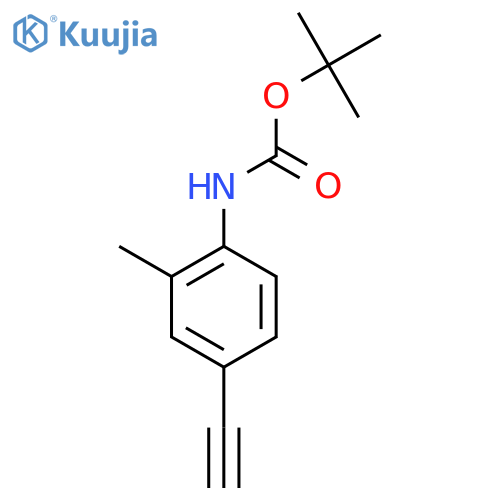 tert-butyl N-(4-ethynyl-2-methylphenyl)carbamate structure