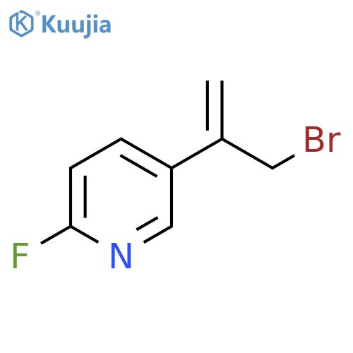 5-(3-bromoprop-1-en-2-yl)-2-fluoropyridine structure