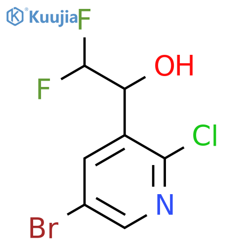 1-(5-bromo-2-chloropyridin-3-yl)-2,2-difluoroethan-1-ol structure