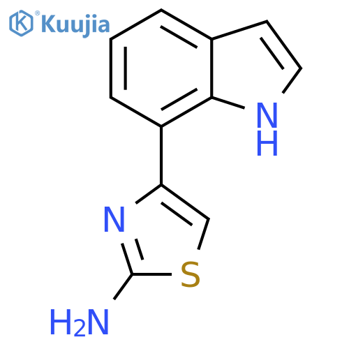 4-(1H-indol-7-yl)-1,3-thiazol-2-amine structure