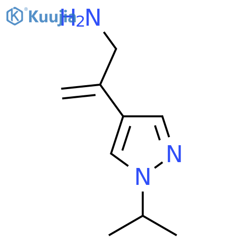 2-1-(propan-2-yl)-1H-pyrazol-4-ylprop-2-en-1-amine structure