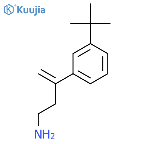 3-(3-tert-butylphenyl)but-3-en-1-amine structure