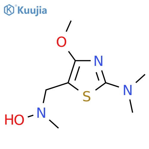 5-{hydroxy(methyl)aminomethyl}-4-methoxy-N,N-dimethyl-1,3-thiazol-2-amine structure