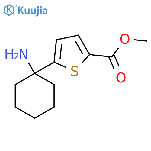 methyl 5-(1-aminocyclohexyl)thiophene-2-carboxylate structure