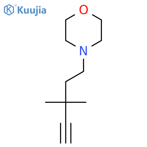 4-(3,3-dimethylpent-4-yn-1-yl)morpholine structure