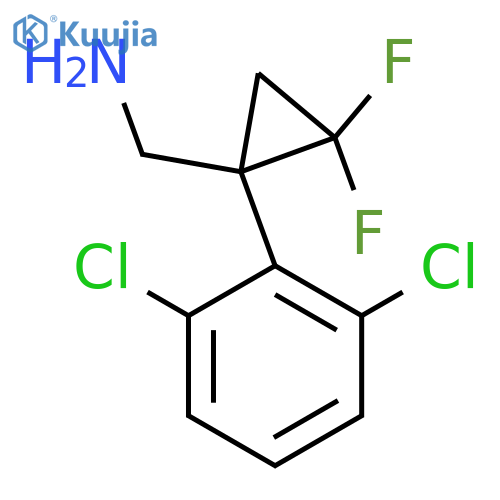 1-(2,6-dichlorophenyl)-2,2-difluorocyclopropylmethanamine structure