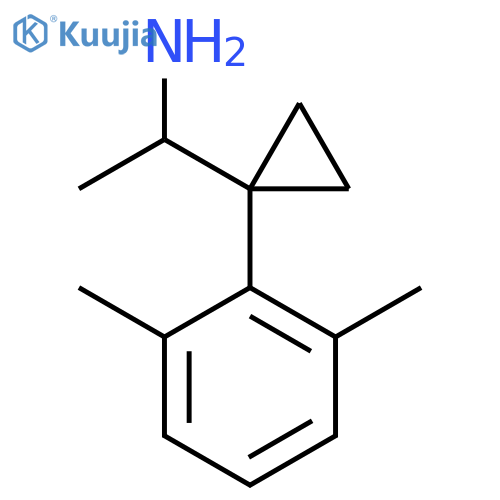 1-1-(2,6-dimethylphenyl)cyclopropylethan-1-amine structure