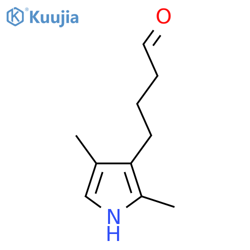 4-(2,4-dimethyl-1H-pyrrol-3-yl)butanal structure