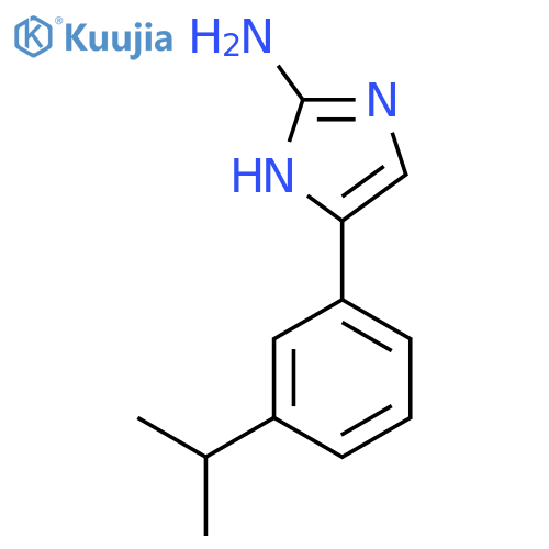 5-3-(propan-2-yl)phenyl-1H-imidazol-2-amine structure