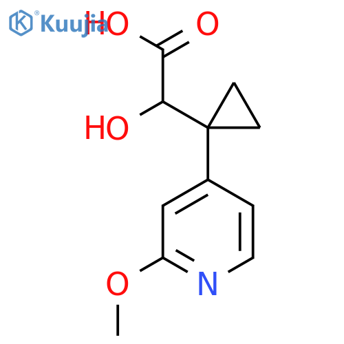 2-hydroxy-2-1-(2-methoxypyridin-4-yl)cyclopropylacetic acid structure