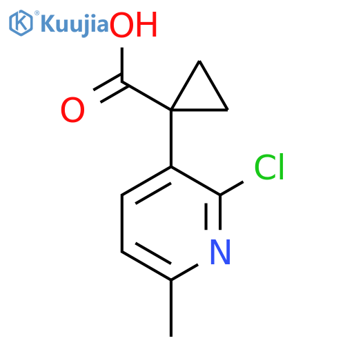 1-(2-chloro-6-methylpyridin-3-yl)cyclopropane-1-carboxylic acid structure