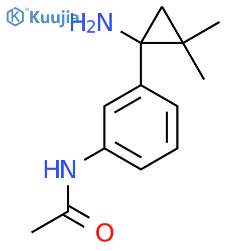 N-3-(1-amino-2,2-dimethylcyclopropyl)phenylacetamide structure