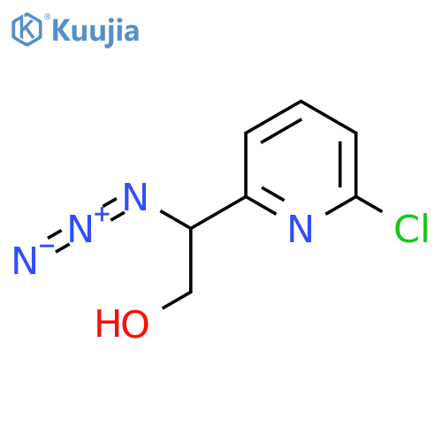 2-azido-2-(6-chloropyridin-2-yl)ethan-1-ol structure