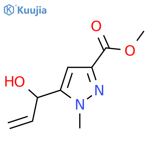 methyl 5-(1-hydroxyprop-2-en-1-yl)-1-methyl-1H-pyrazole-3-carboxylate structure