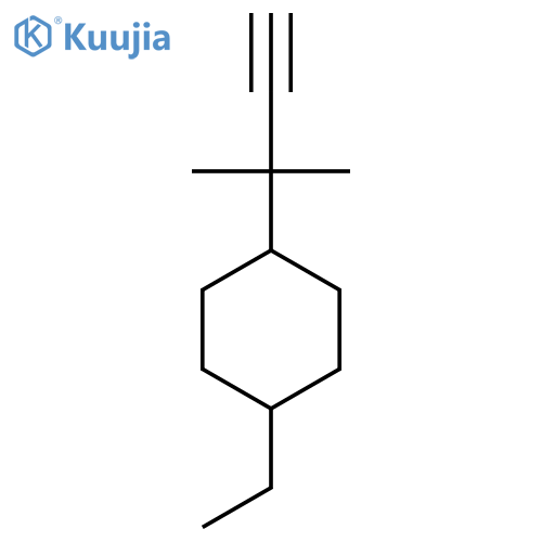 1-ethyl-4-(2-methylbut-3-yn-2-yl)cyclohexane structure
