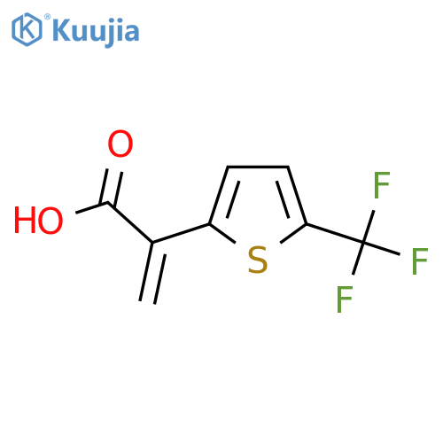 2-5-(trifluoromethyl)thiophen-2-ylprop-2-enoic acid structure