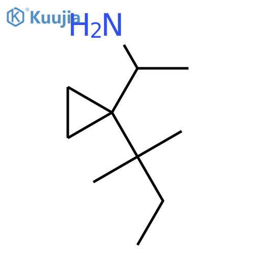 1-1-(2-methylbutan-2-yl)cyclopropylethan-1-amine structure