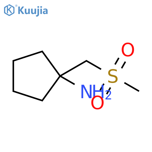1-(methanesulfonylmethyl)cyclopentan-1-amine structure