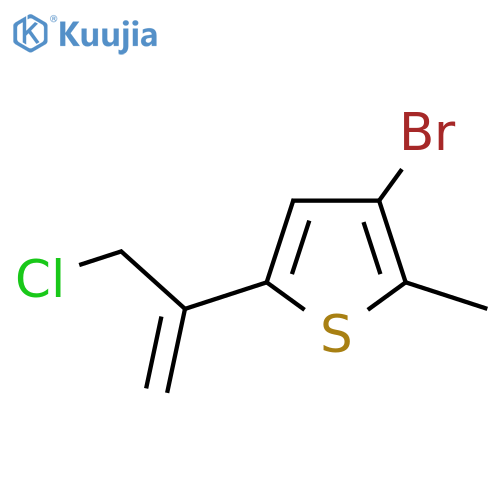 3-bromo-5-(3-chloroprop-1-en-2-yl)-2-methylthiophene structure