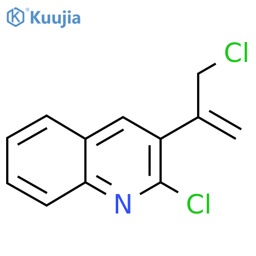 2-chloro-3-(3-chloroprop-1-en-2-yl)quinoline structure