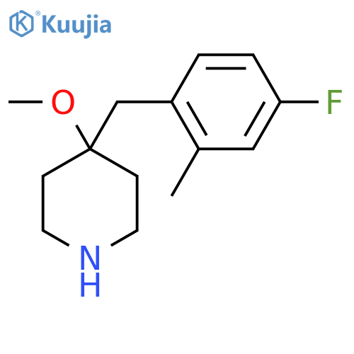 4-(4-fluoro-2-methylphenyl)methyl-4-methoxypiperidine structure
