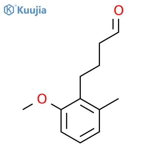 4-(2-methoxy-6-methylphenyl)butanal structure