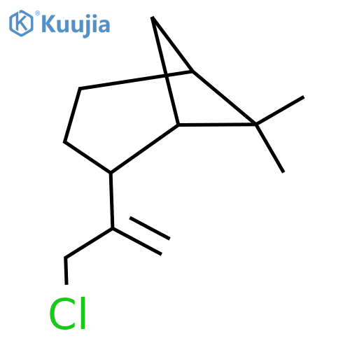 2-(3-chloroprop-1-en-2-yl)-6,6-dimethylbicyclo3.1.1heptane structure