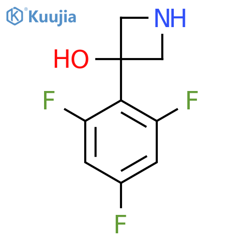 3-(2,4,6-trifluorophenyl)azetidin-3-ol structure