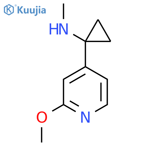 1-(2-methoxypyridin-4-yl)-N-methylcyclopropan-1-amine structure