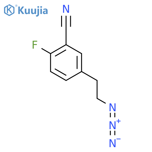 5-(2-azidoethyl)-2-fluorobenzonitrile structure