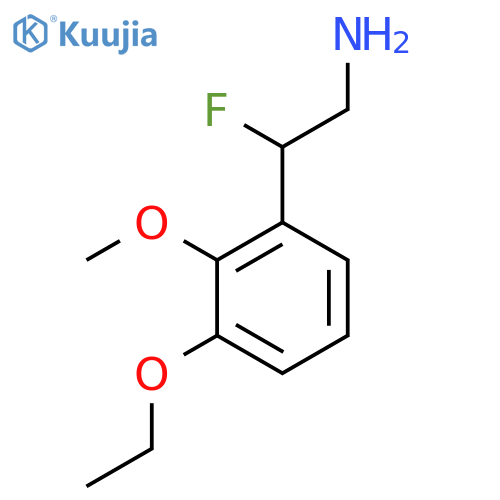 2-(3-ethoxy-2-methoxyphenyl)-2-fluoroethan-1-amine structure