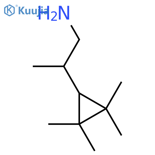 2-(2,2,3,3-tetramethylcyclopropyl)propan-1-amine structure