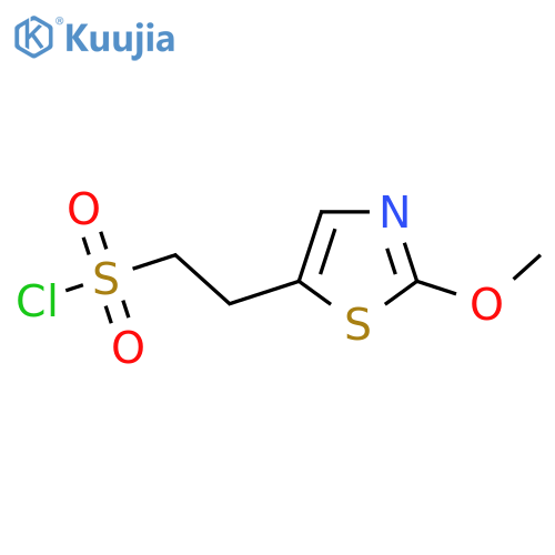 2-(2-methoxy-1,3-thiazol-5-yl)ethane-1-sulfonyl chloride structure