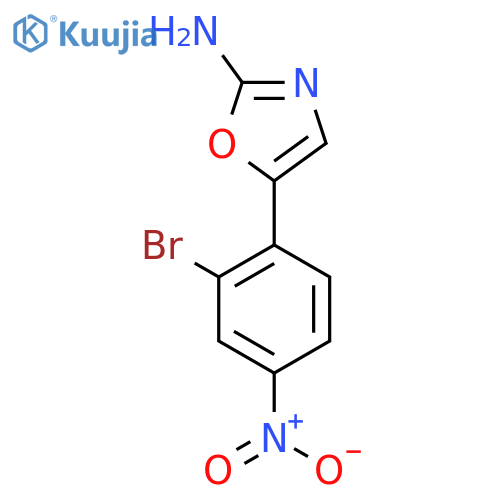 5-(2-bromo-4-nitrophenyl)-1,3-oxazol-2-amine structure