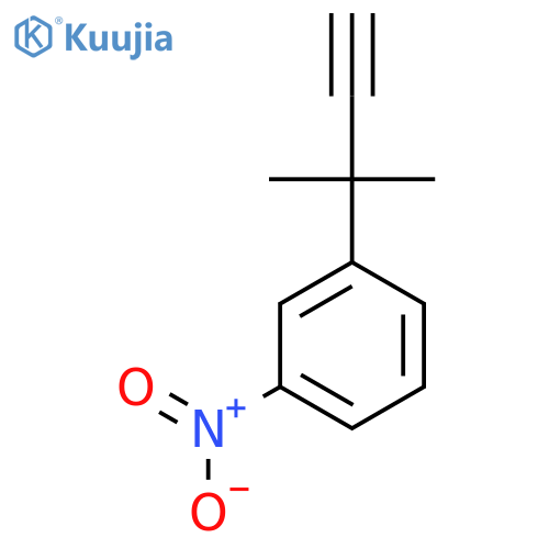1-(2-methylbut-3-yn-2-yl)-3-nitrobenzene structure
