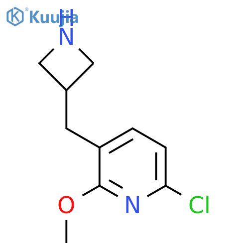 3-(azetidin-3-yl)methyl-6-chloro-2-methoxypyridine structure