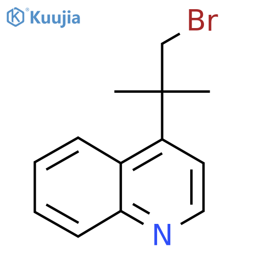 4-(1-bromo-2-methylpropan-2-yl)quinoline structure