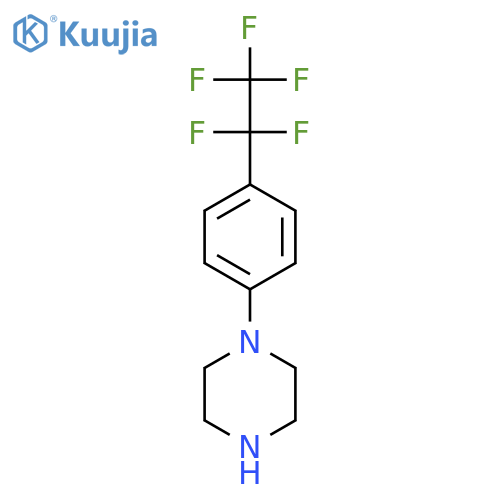 1-4-(pentafluoroethyl)phenylpiperazine structure