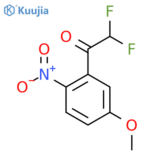 2,2-difluoro-1-(5-methoxy-2-nitrophenyl)ethan-1-one structure